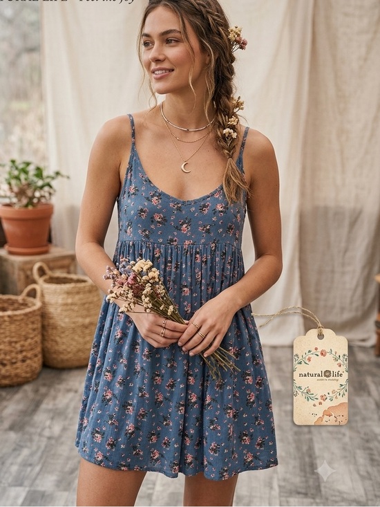 NATURAL LIFE Dresses & Skirts - Natural Life Gigi
Babydoll Swing Mini Dress,